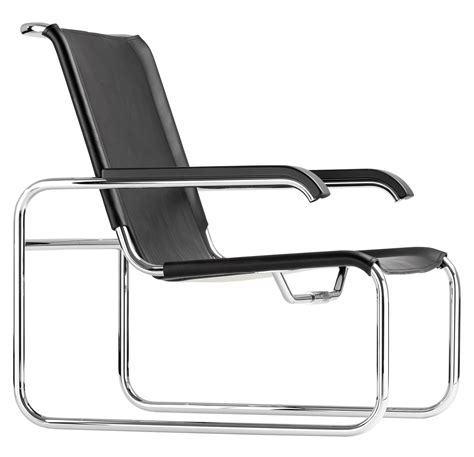 Bauhaus Black Leather Wassily Chair By Marcel Breuer 1960s