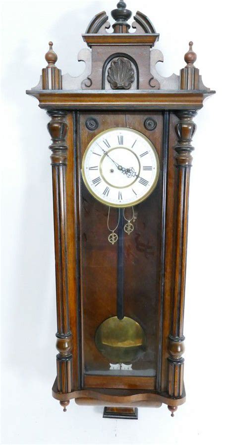 Walnut Vienna Regulator Wall Clock Clocks Wall Horology Clocks And Watches