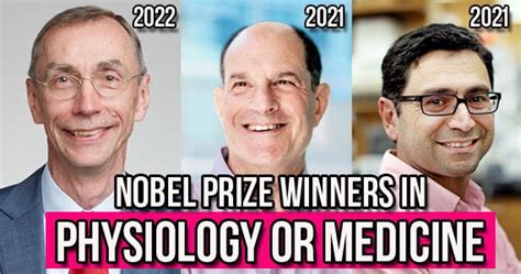 List Of Nobel Prizes Physiology Or Medicine Winners 1901 2022