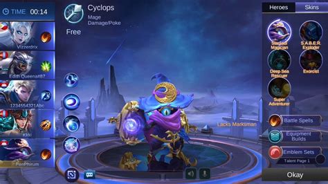 Learn To Play With Skill Hero Cyclops Mobile Legends Youtube