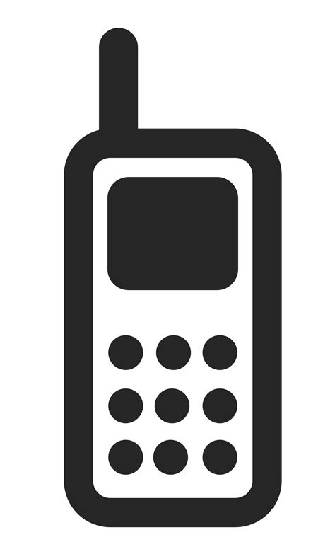 Cell Phone Clipart Black And White Free Download On Clipartmag