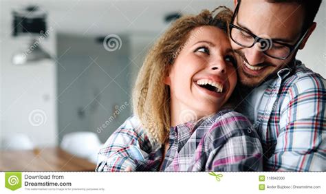 Sentimental Couple In Love Bonding Stock Photo Image Of Adult