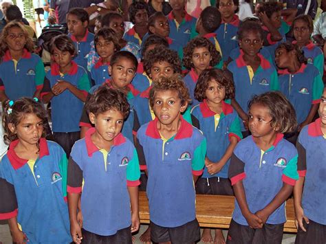Children Singing Djarragun College Indigenous School Queensland