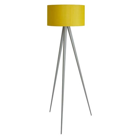 Check out our gray floor lamp selection for the very best in unique or custom, handmade pieces from our lamps shops. YVES GREY Metal floor lamp with yellow shade | Metal floor ...