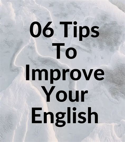 06 Tips To Improve English English Speaking Tips 2023