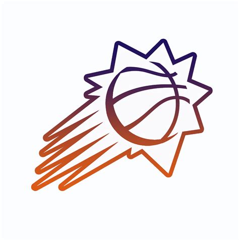 Suns 2 color #NBA #Digitalart #design #sports #teamcolors #2015 # 