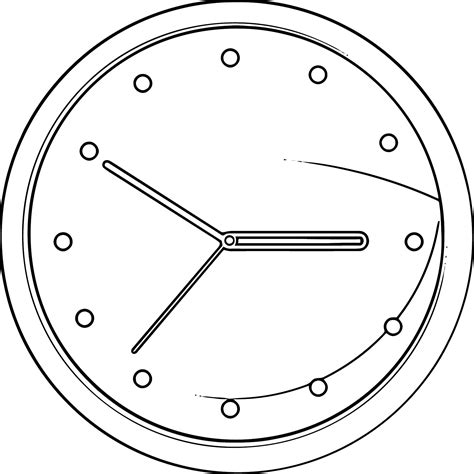 Clock Coloring Page Wecoloringpage Wecoloringpage