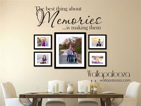 Family wall decal - Memories Wall Decal - Family decal - Family Room Decal - Picture wall decal 