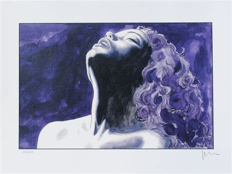 Milo Manara Portrait De Femme Impression Sign E Au Crayon Bandes Dessin Es Plazzart