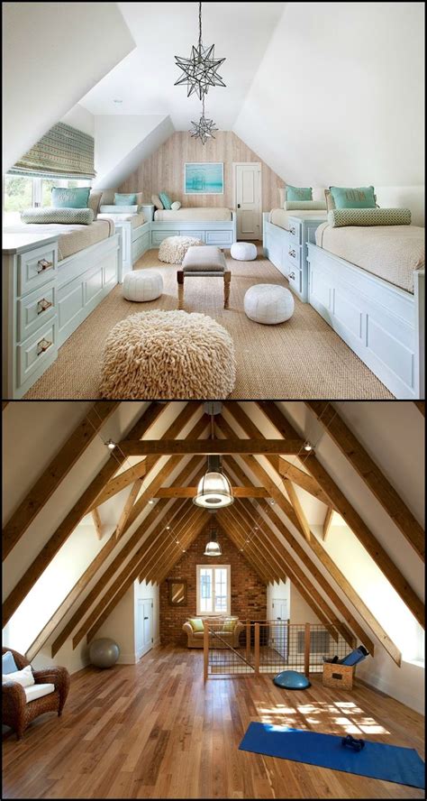 On an attic bed/bath combo? Beautiful Attic Design Ideas | Tiny Home | Attic rooms ...
