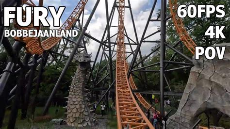 Fury 4k 60fps Front Row Forward Pov Bobbejaanland Belgium August 2023 Youtube