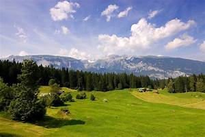 Switzerland, Scenery, Forests, Grasslands, Mountains, Sky