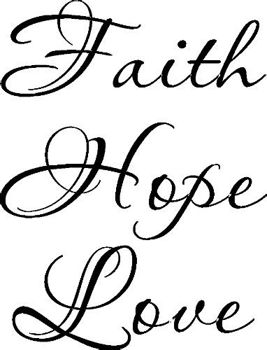 Faith Hope Love Scripture Inspired Wall Art Scripture
