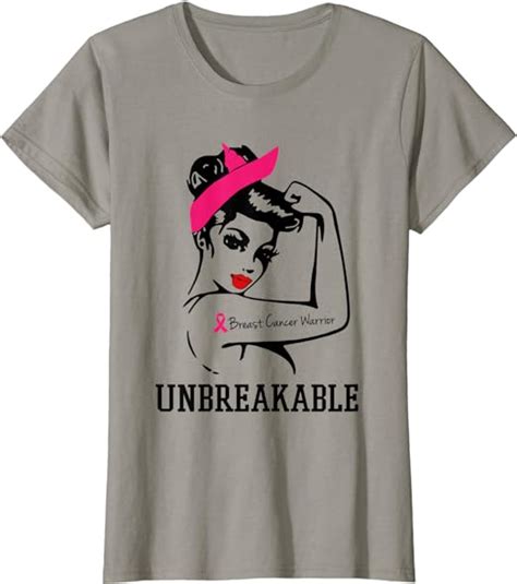 Womens Breast Cancer Warrior Unbreakable Perfect Strong