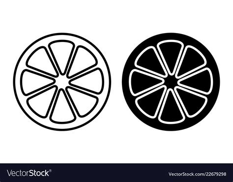 Black And White Oranges Royalty Free Vector Image