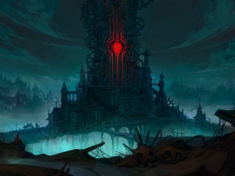 Download 1152x864 Wallpaper Demon Castle Fantasy Dark