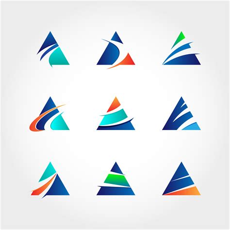 Triangle Logo Collection 602657 Vector Art At Vecteezy
