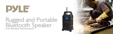 Pyle Pwpbt250yl Rugged And Portable Bluetooth Speaker With Fm