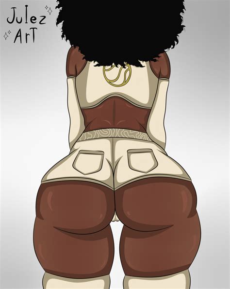 Rule 34 Afro Back View Big Ass Big Butt Dark Skinned Female Doctor Slone Fortnite Julezart