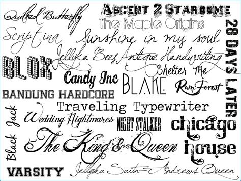 12 Different Types Of Fonts Free Images Different Font Styles