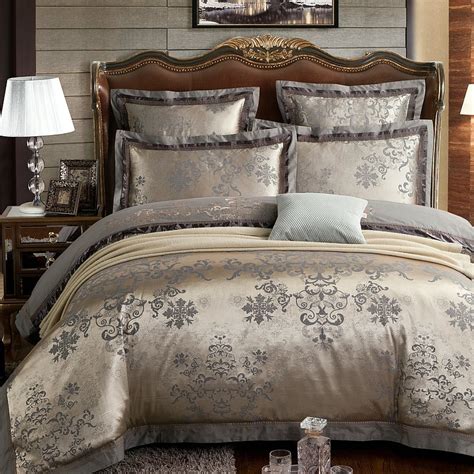 Shop with confidence on ebay! Gray Luxury Bedding set Oriental Embroidery Jacquard King ...