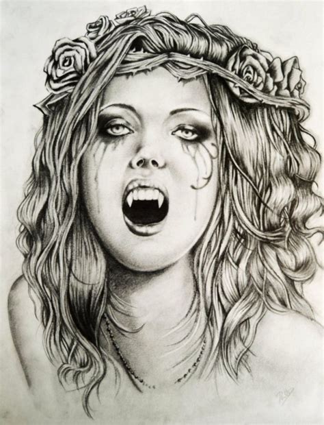 Realistic Vampire Coloring Pages
