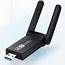Mini 1200Mbps USB 30 Wireless Dual Band 24G&amp5G WiFi Ethernet Adapter 