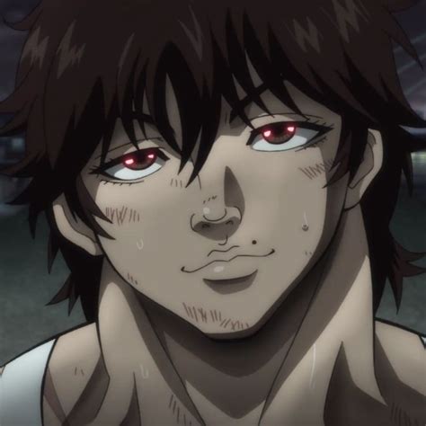 A Close Up Of A Person With Red Eyes And An Anime Character In The
