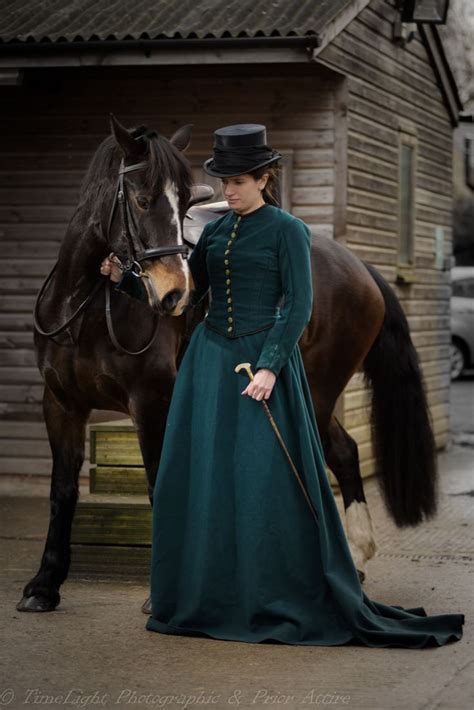 Mid Victorian Riding Habit Riding Habit Riding Outfit Historical Fashion Victorian