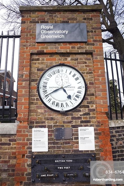 Greenwich Mean Time Clock Royal Stock Photo