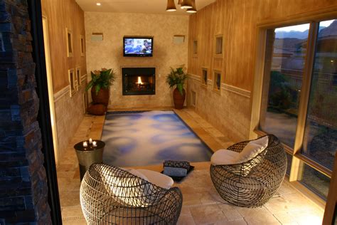 The Award Winning Over Sized All Tile Indoor Spa Is A Private Year