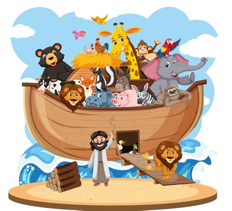 Animal On Noahs Ark Isolated On White Background 2203151 Download 2d0