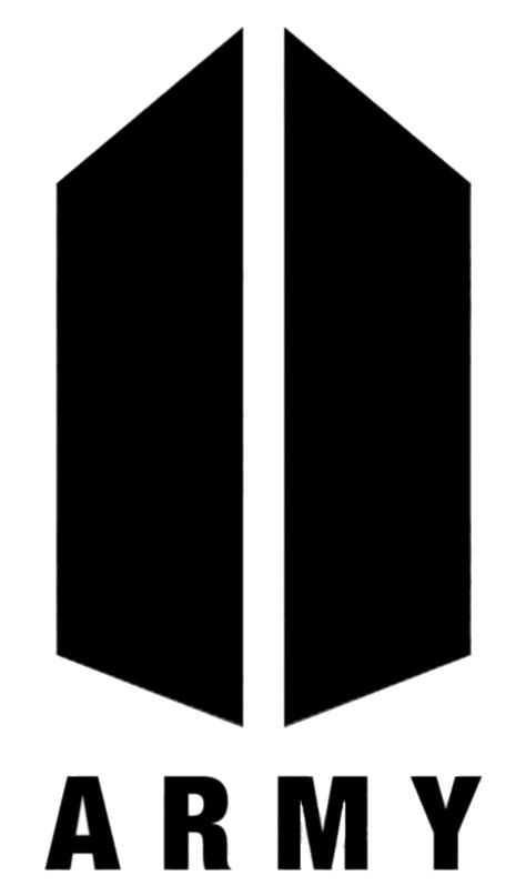 Bts Army Black Logo Transparent Png Stickpng