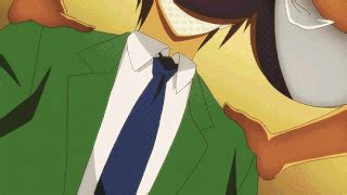 Hashiba Junichi Honjou Ranko Hajimete No Gal Animated Animated Gif Lowres Tagme Boy