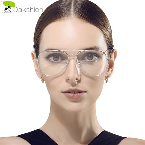 Clear Glasses Classic Gold Frame Women Men Spectacle Clear Lens Myopia