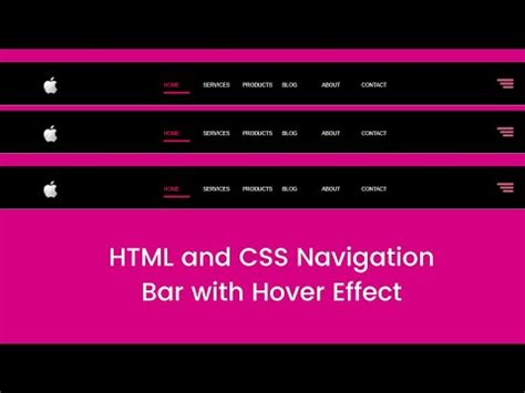 Untitled How To Create A Navigation Bar Using Html And Css