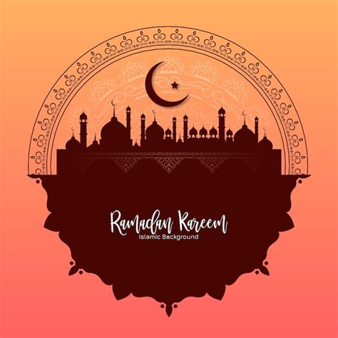 Fundo De Saudação Do Festival Islâmico Tradicional Ramadan Kareem