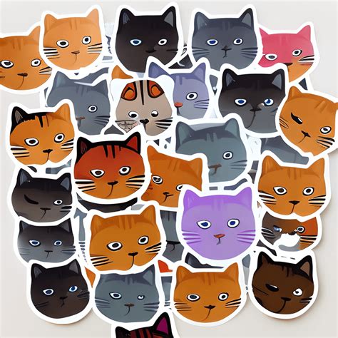 Too Many Cats Stickers · Creative Fabrica