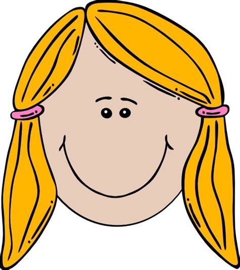 Smiling Girl Face Clip Art Free Vector In Open Office Drawing Svg