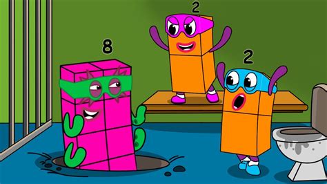 Oh No Octonaughty Save The Terrible Twos From Jail Numberblocks