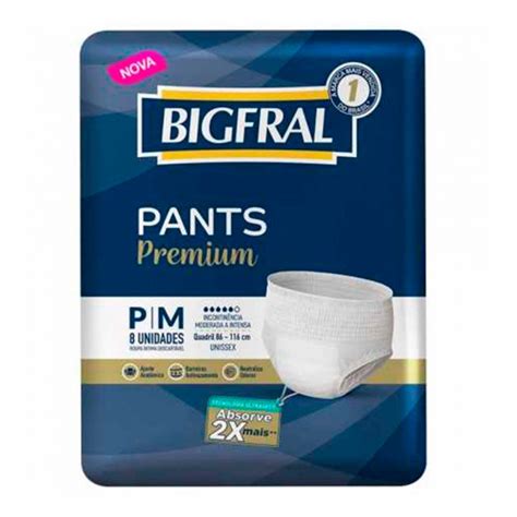 Fralda Geri Trica Bigfral Pants Premium Roupa Ntima Tamanho P