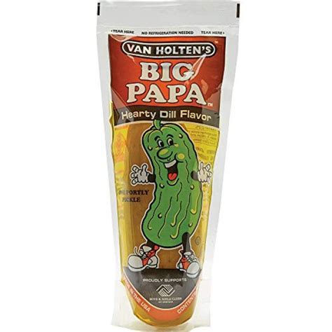 Van Holtens Big Papa Pickle Dill Flavor 1 Count