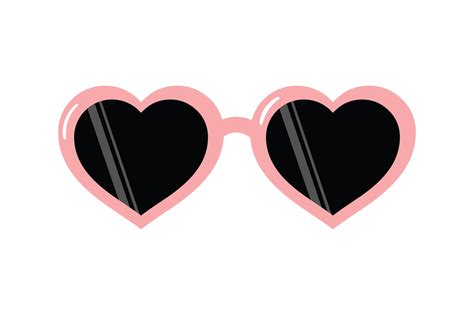Heart Shaped Sunglasses Svg Cut File By Creative Fabrica Crafts · Creative Fabrica