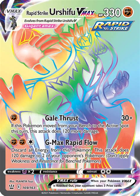 Urshifu (rapid strike) is currently available in six variants on pokémon vortex; Rapid Strike Urshifu VMAX - Battle Styles Pokemon Card | Pikawiz
