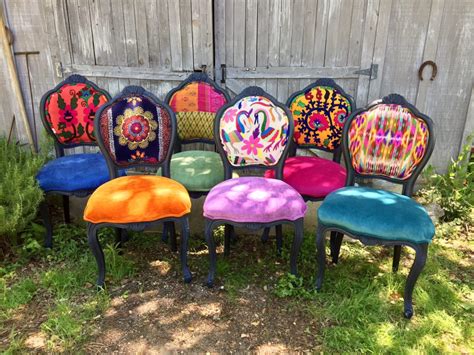 Original Fabrics Become Art For Chairs Chair Whimsy