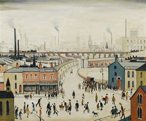 Lowry's oil paintings were originally impressionistic and dark in tone but d. The Works of Laurence Stephen Lowry: 1958 - Industrial ...