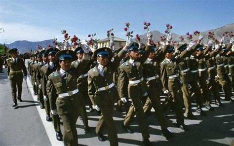 Afghan Military Cadets In Kabul Hold Up Red Roses For The Saur