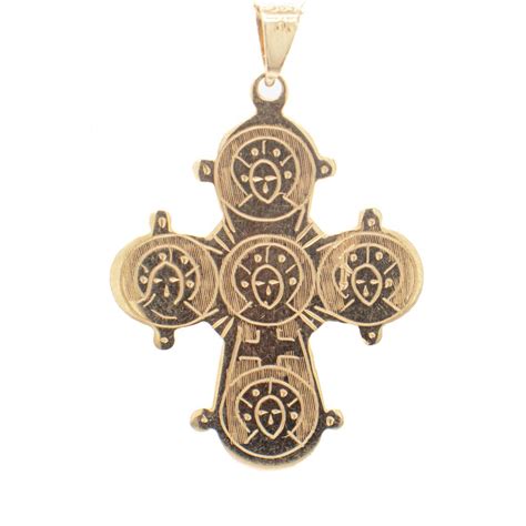 Karat Gold Eastern Orthodox Cross Or Crucifix Pendant For A Necklace