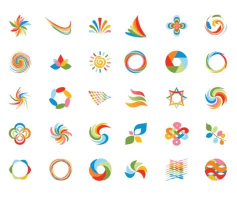 30 Unique Logo Design Elements Set Welovesolo