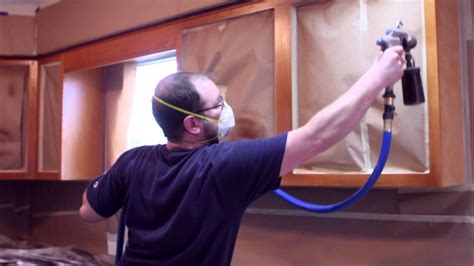 You need to degrease your cabinets with a degreasing soap. Change Cabinet Colors With N-Hance Revolutionary Wood Renewal - YouTube